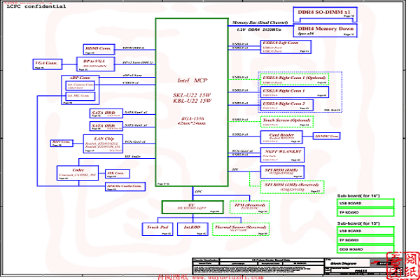 Lenovo联想510-14&15ISK CG411&CG511电路原理图