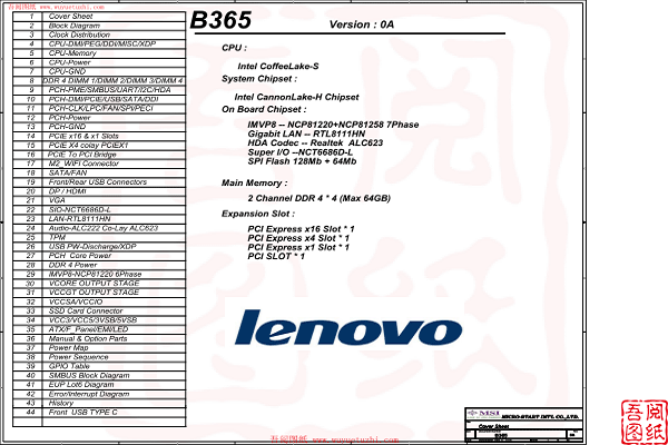 Lenovo联想510-15ICK B365电路原理图