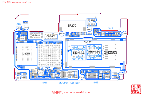 OPPO 2DB091印度版-位置图boardview