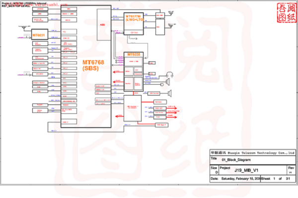 红米Redmi9位置图+电路原理图，Schematic+boardview