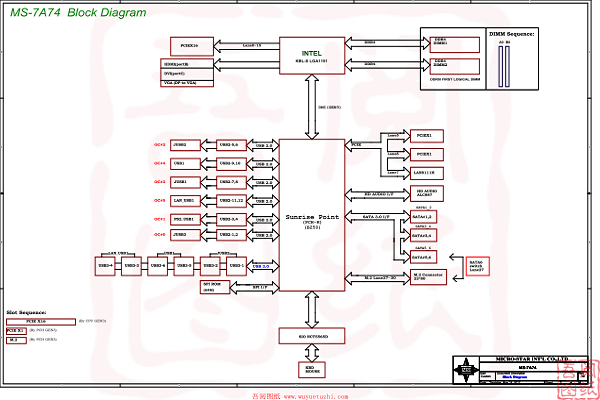 微星MS-7A74显卡维修电路图