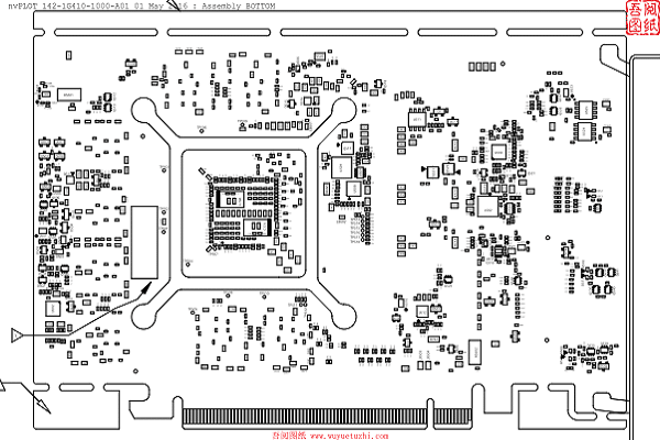 影驰GALAXY 142-1G410-1000-A01显卡位置图