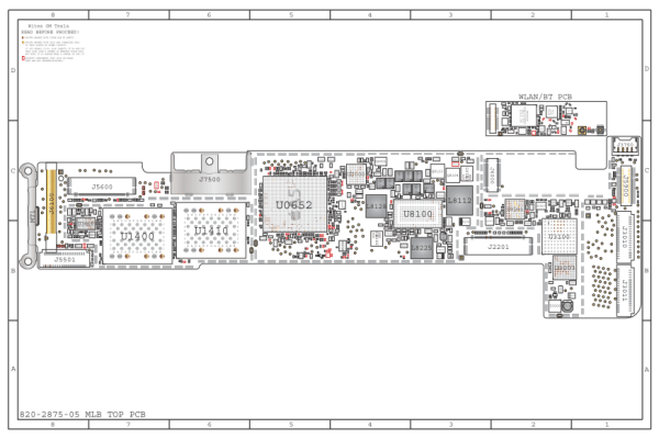 iPad2 820-3069，820-3204电路位置图