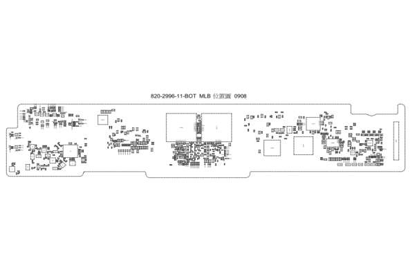 iPad3 820-2996(A1416)电路位置图