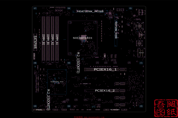 ASUS PRIME B550 PLUS 1.01X电路位置图