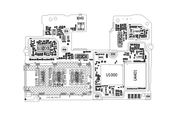 红米Note9 4G版主板及小板电路点位维修图纸资料