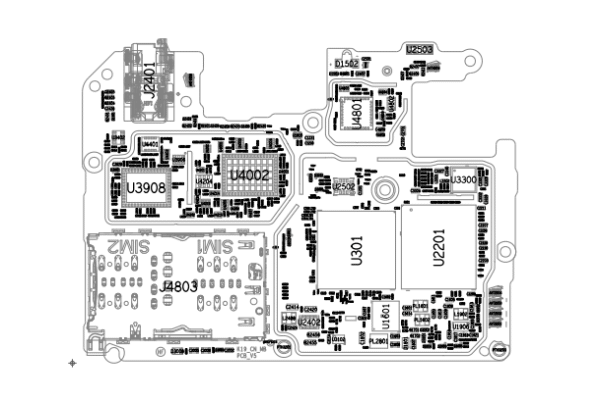 红米Note10维修图纸资料-主板+子板电路位置图