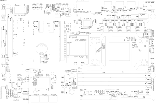 技嘉 GA-970A-D3维修电路位置图纸资料
