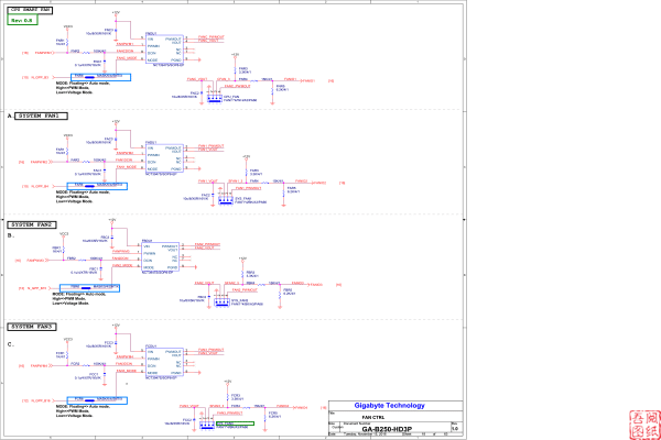 GA-B250-HD3P Rev1.0电路图