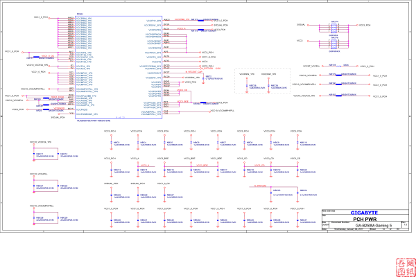 GA-B250M-Gaming 5 Rev1.0电路图