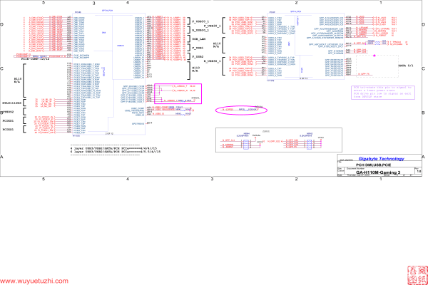 GA-H110M-Gaming3 Rev1.0电路图