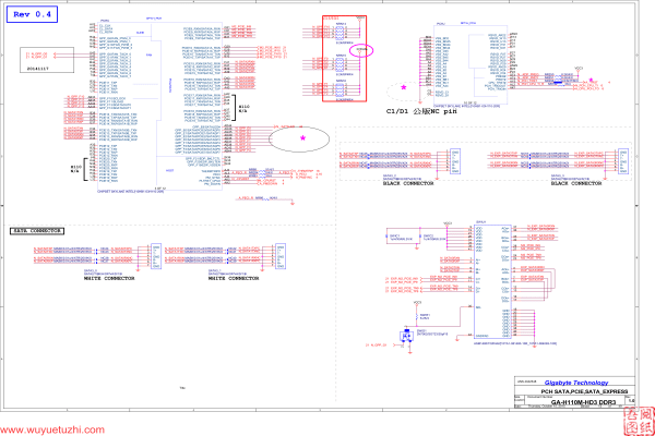 GA-H110M-HD3-DDR3 R1.0电路图
