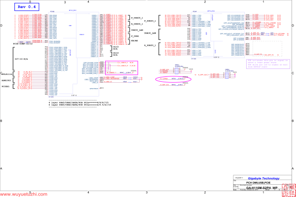 GA-H110M-S2PH WP Rev1.0电路图