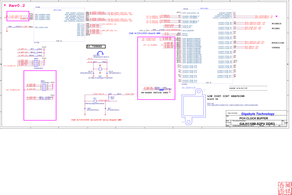 GA-H110M-S2PV-DDR3 Rev1.01电路图