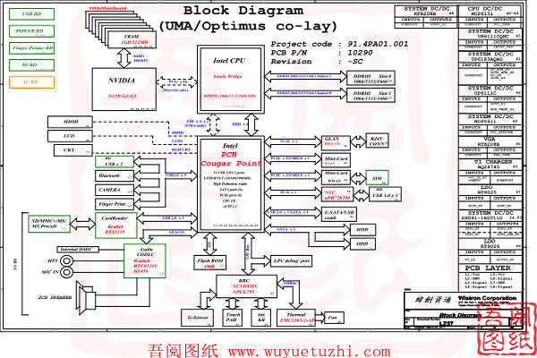 LenovoB570 LZ57电路原理图点位图 Schematicboardview