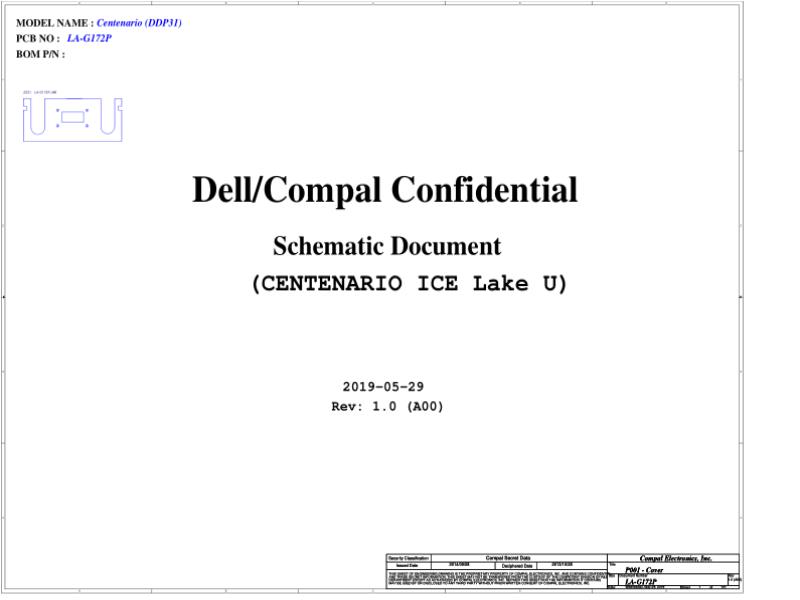 戴尔 Dell LA-G172P XPS 13 7390 2-in-1 DDP31 电路原理图