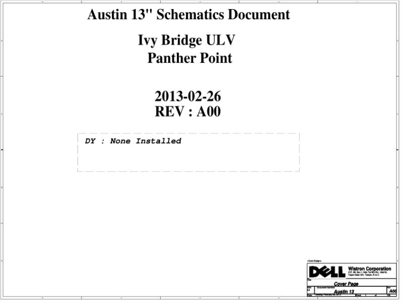 戴尔 Dell 12275-1 12271-1 Latitude 3330 Austin 13 电路原理图