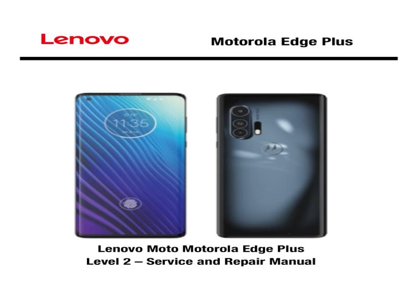  Motorola Edge+ XT2061 Racer Turbo Edge Plus 维修手册-摩托罗拉Moto