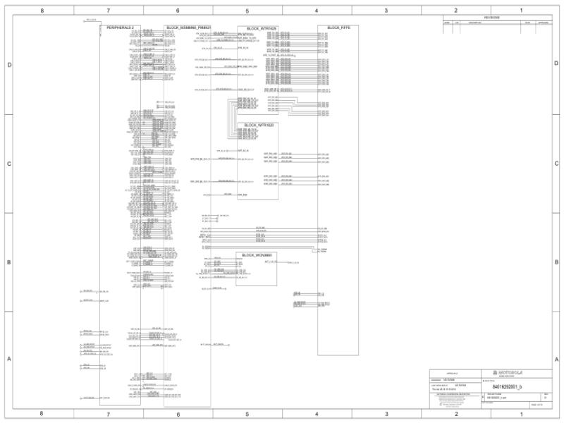  Motorola X2 XT1095 XT1097 84016292001 b 电路原理图和位置图-摩托罗拉Moto