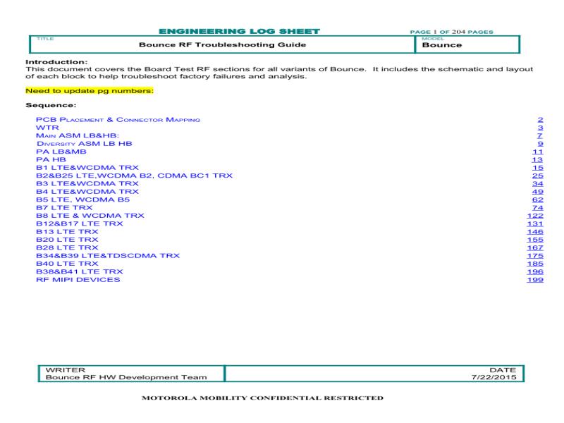  Motorola X Force Bounce RF Troubleshooting Guide V1.0 维修手册-摩托罗拉Moto