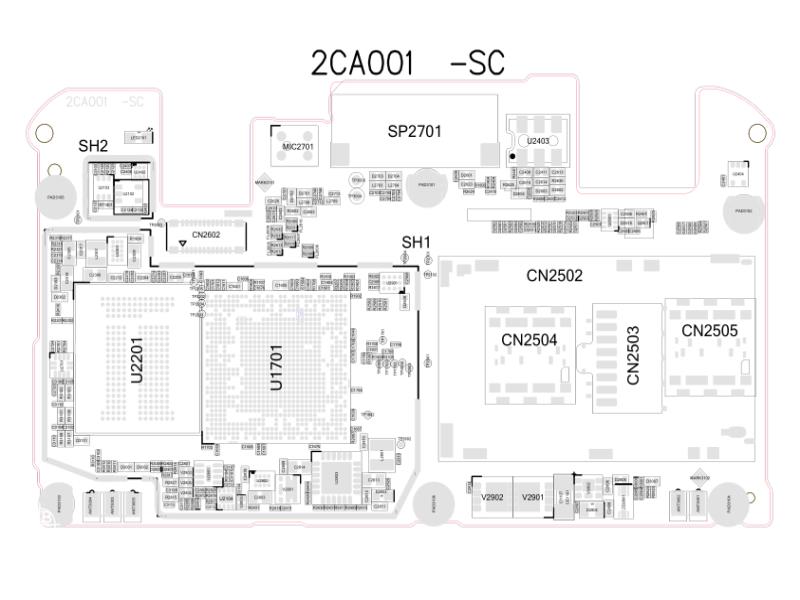  OPPO A59M 2CA001-SC 主板原理图 位置图