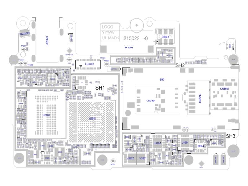 OPPO R7S 215022-0 主板原理图 位置图
