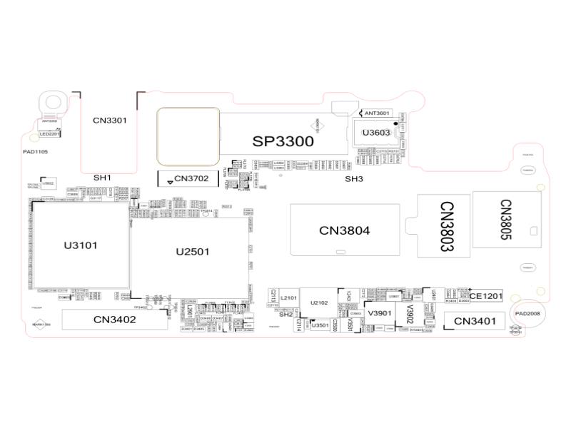 OPPO R7 主板原理图 位置图