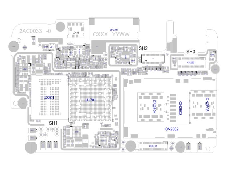 OPPO R9 2AC0033-0 主板原理图 位置图