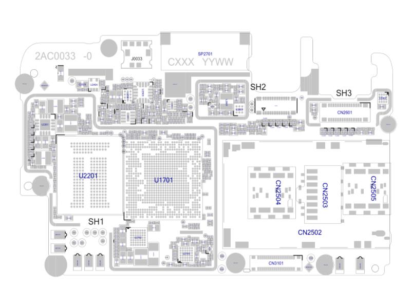  OPPO R9 2AC0033-0 主板原理图 位置图