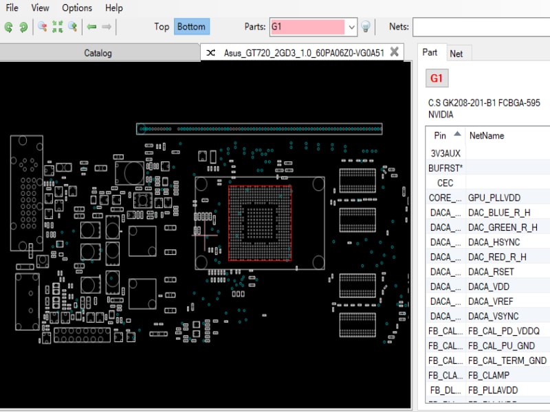 华硕 GT720 2GD3 1.0 60PA06Z0-VG0A51 点位图