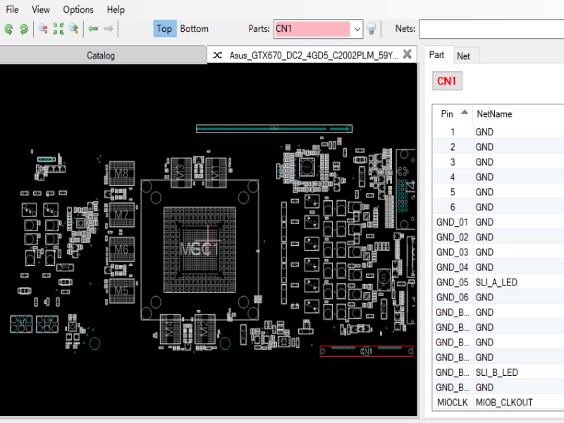 华硕 GTX670 DC2 4GD5 C2002PLM 59YV0340-VG0B01S Rev2.0 点位图