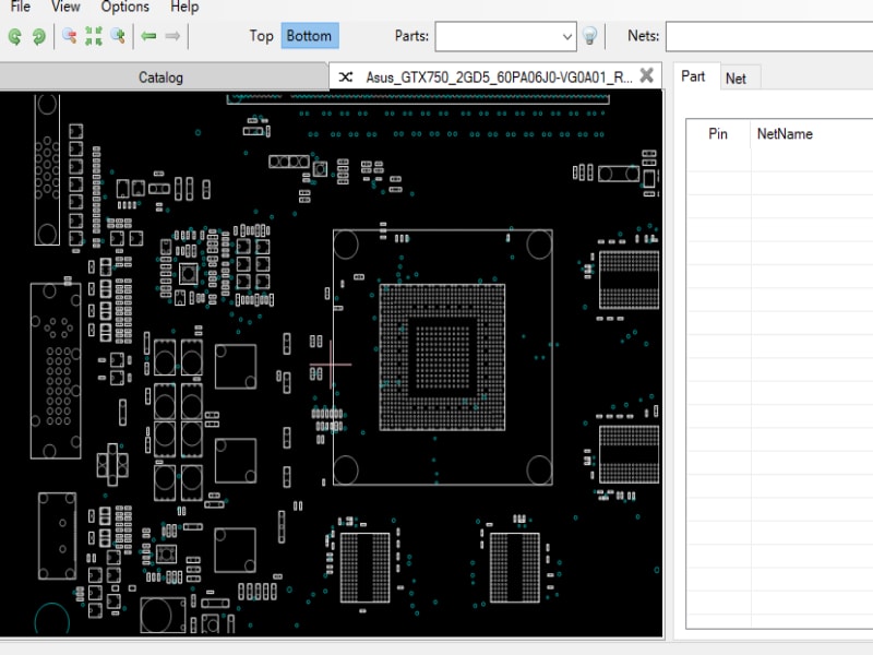 华硕 GTX750 2GD5 60PA06J0-VG0A01 Rev1.0 点位图