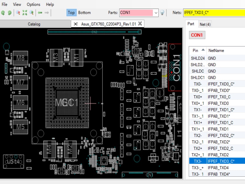 华硕 GTX760 C2004P3 Rev1.01 点位图