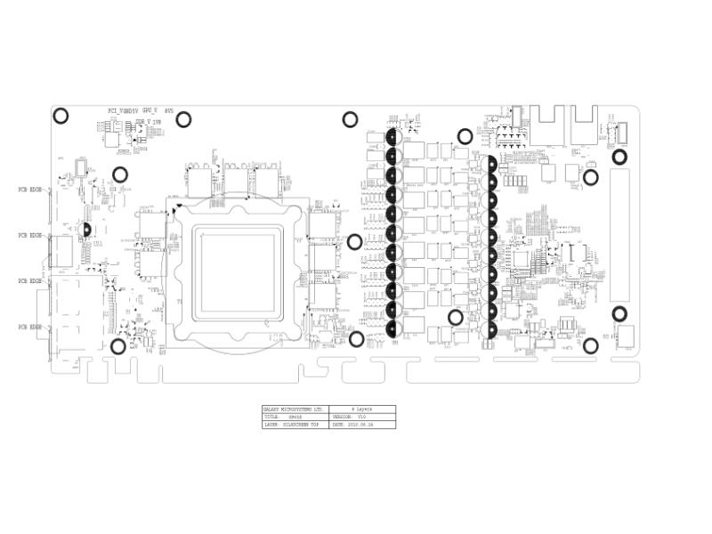 影驰GALAXY GP65X V10 位置图