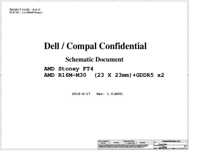 戴尔  Dell LA-D804P Inspiron 5565电路图