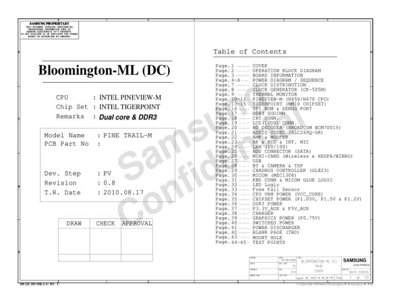 三星  Samsung BLOOMINGTON-ML-DDR3 100817电路图