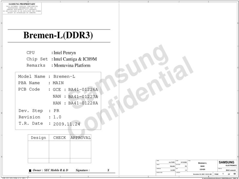 三星  Samsung BREMEN-L DDR3 MAIN SCHEMATIC PR10电路图