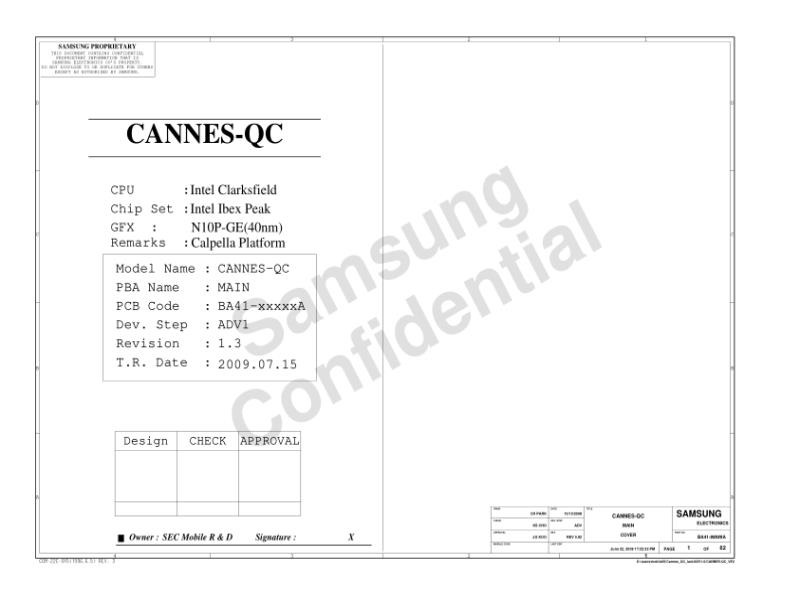 三星  Samsung CANNES-QC电路图
