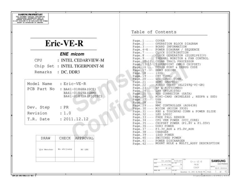 三星  Samsung ERIC-VE-R PR 1223电路图