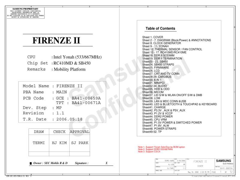三星  Samsung FIRENZE2 MP11电路图