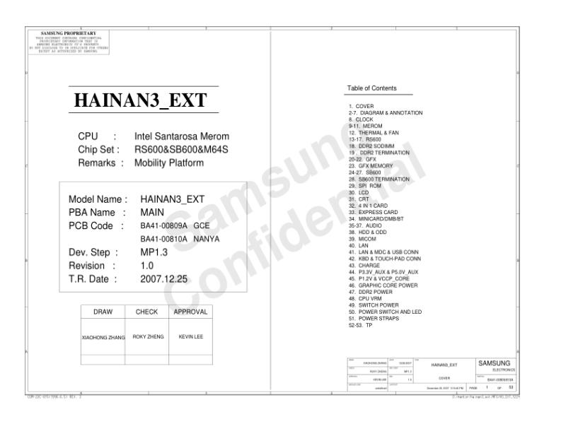 三星  Samsung HAINAN3 EXT MP1.3电路图