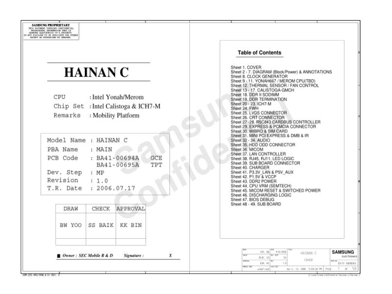 三星  Samsung HAINAN C 11C电路图