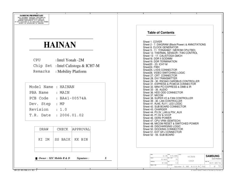 三星  Samsung HAINAN X11电路图