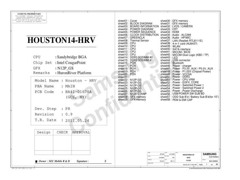三星  Samsung HOUSTON14-HRVBA41-01678A电路图