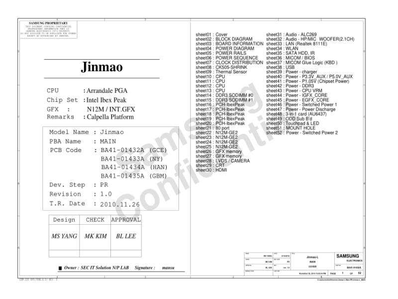 三星  Samsung JINMAO L电路图