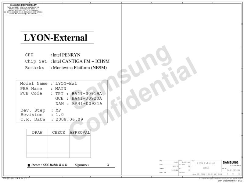 三星  Samsung LYON EXT MP10 080610电路图