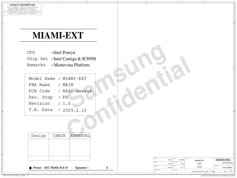 三星  Samsung MIAMI PRORDER电路图