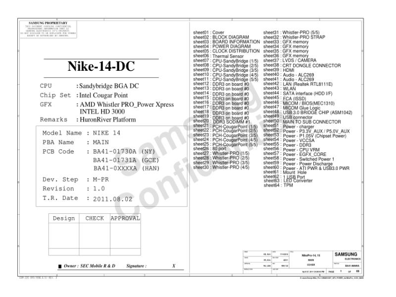 三星  Samsung NIKE14 DC MP电路图