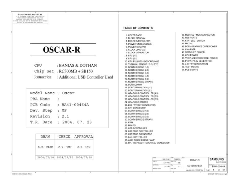 三星  Samsung OSCAR-R MP21 EXTERNAL 0730电路图