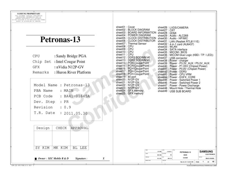 三星  Samsung PETRONAS-13 PR电路图